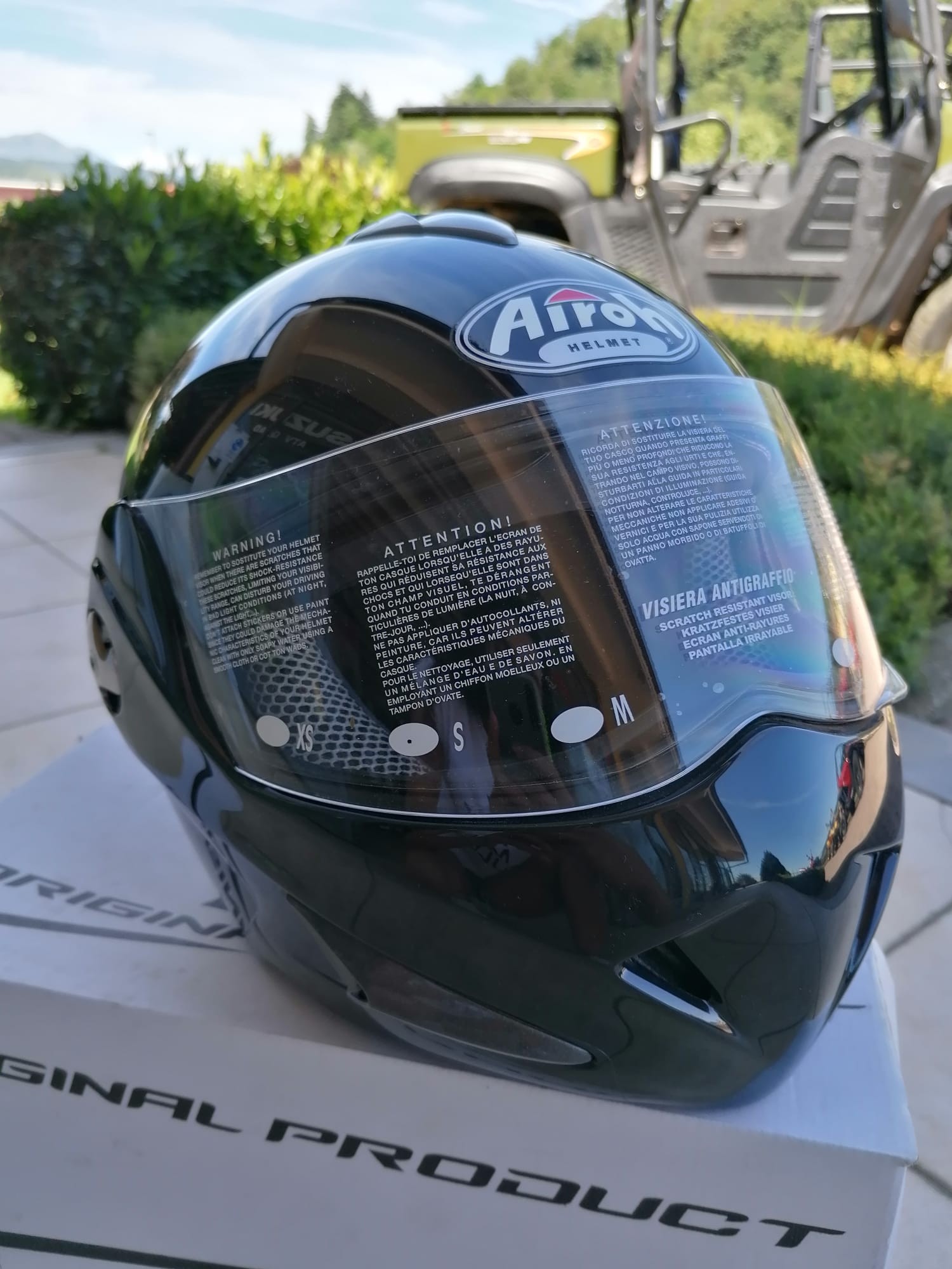 CASCO INTEGRALE SPARK DOPPIA VISIERA AIROH NERO - PaolettiRacing.it