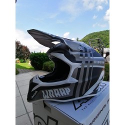 CASCO DA CROSS ENDURO AIROH WRAAP BROKEN LUCIDO