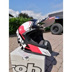 CASCO MOTO CROSS AIROH SWITCH SIGN RED GLOSS