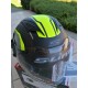 CASCO JET TWISTER CON VISIERA E OCCHIALI DA SOLE COLORE NERO GRIGIO GIALLO