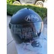 CASCO MOTO JET AIROH HELIOS NERO OPACO