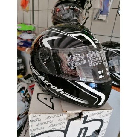 CASCO INTEGRALE AIROH NERO BIANCO